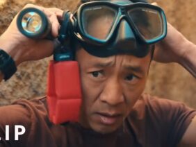 Explorer Albert Lin dives into an ancient flooded tomb beneath a pyramid in Sudan